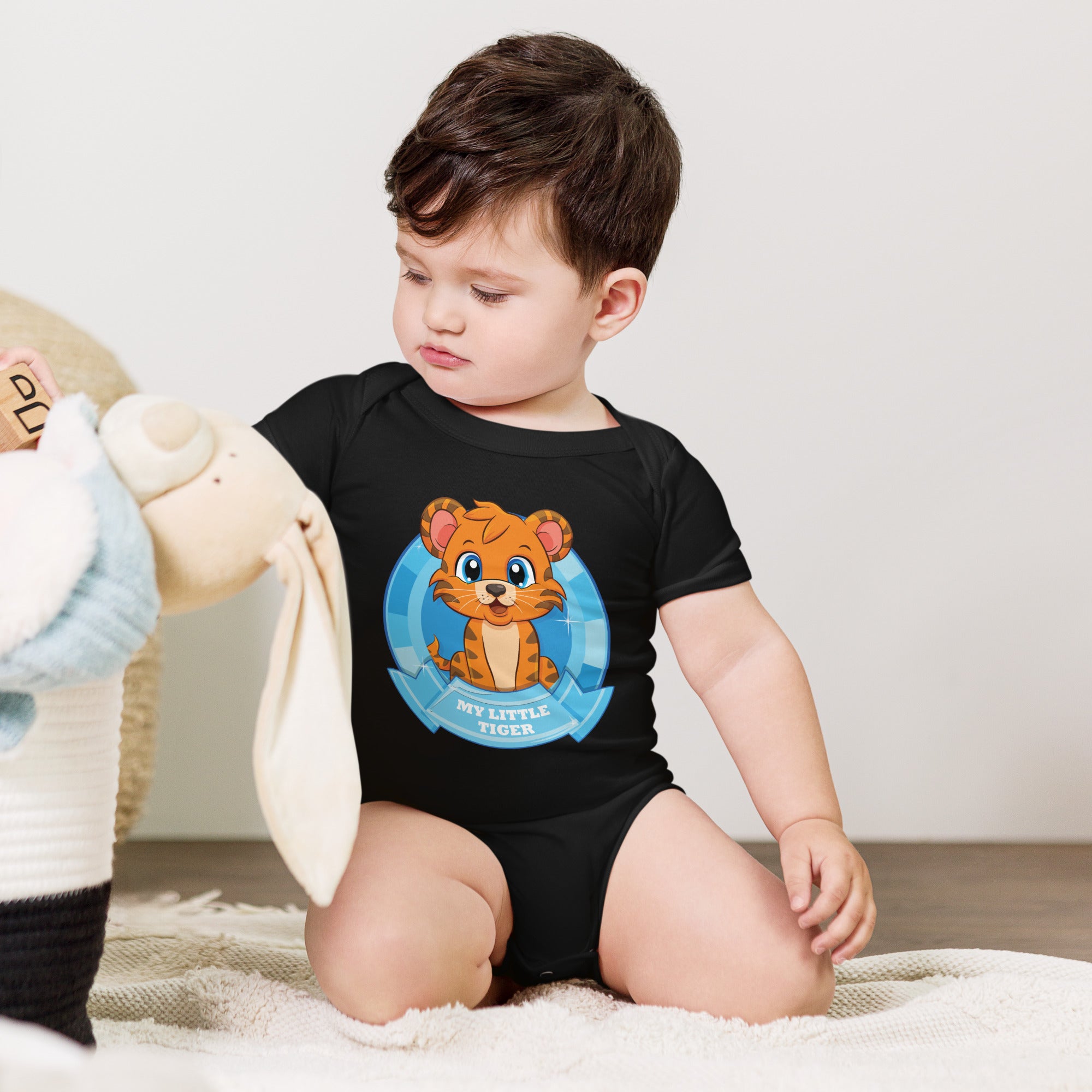 Mein kleiner Tiger Baby Kurzarm Einteiler