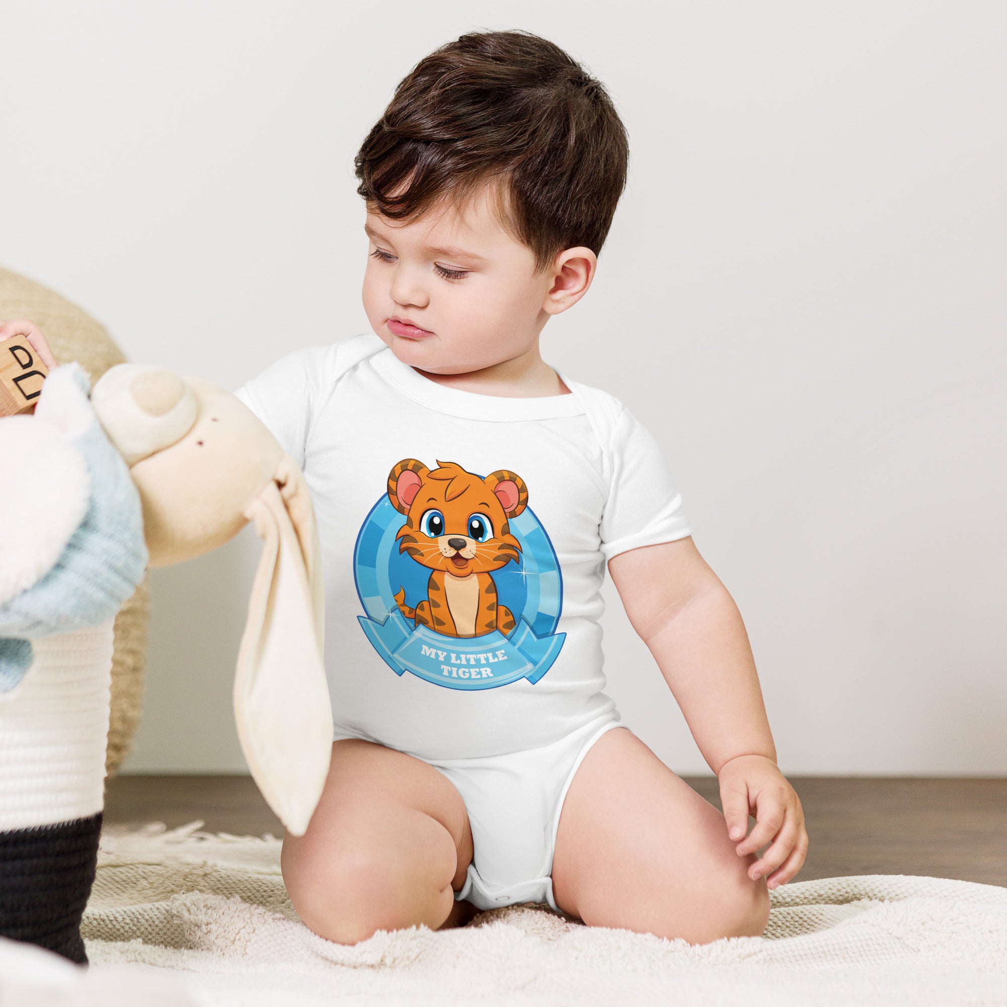 Mein kleiner Tiger Baby Kurzarm Einteiler