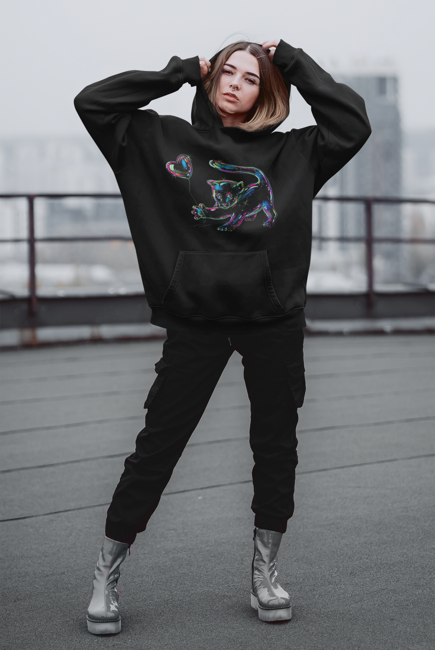 Oversized Hoodie Baby Löwe - D. A. Puncher Kollektion